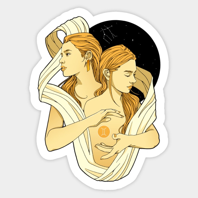 Gemini Sticker by Karothekreator